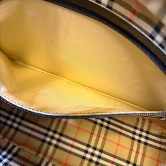 Burberry Black Leather Nova Check Mini Boston Bag - 32cm - Picture 11 of 12